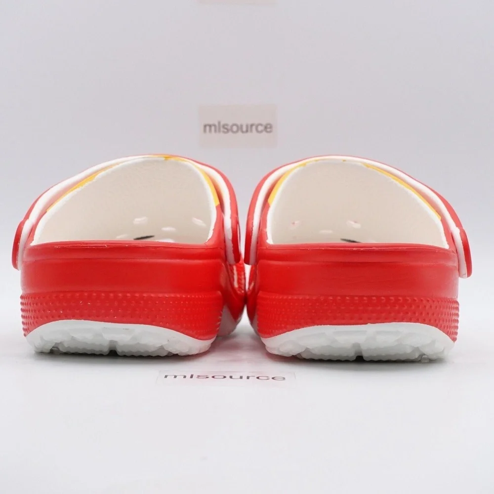 NEW Crocs McDonald's Classic Clogs 209858-920 Red/Yellow